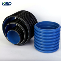 Service OEM ODM SN8 SN16 Tuyau ondulé double paroi en PEHD couleur et longueur personnalisées pour projets de canalisations plastiques à grande échelle