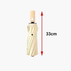 Parapluie automatique extra renforcé pour femme, 16 baleines, épaissi et résistant au vent, avec protection UV, imperméable pour le soleil - Product Image 2