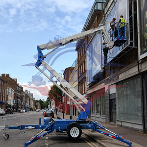 Nacelle élévatrice remorquable haut de gamme à double alimentation certifiée CE pour opérations en altitude, 16-24m - Product Image 4