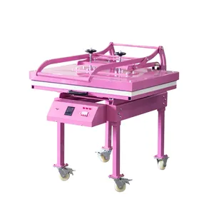 Autlex mesin tekanan panas Grooving papan Pemanas induksi portabel 100*120 CM kustom warna merah muda
