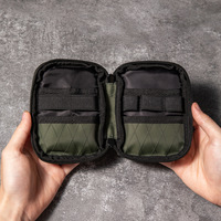 Dompet Saku EDC Kecil, Tempat Kartu, Tempat Koin, Organizer EDC untuk Peralatan Multifungsi