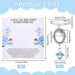 Épinglette PLIGREAT en métal bleu avec strass pour bouquet <span class=keywords><strong>de</strong></span> mariée, cadeau idéal pour mariage et enterrement <span class=keywords><strong>de</strong></span> vie <span class=keywords><strong>de</strong></span> jeune fille - Product Image 2