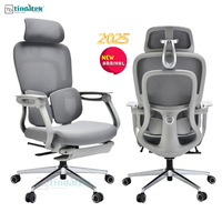 Chaise pivotante de bureau d'usine avec accoudoir rotatif en mousse à mémoire de forme pour visiteur de directeur exécutif d'ordinateur à la maison