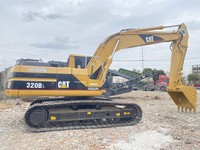 Vente en gros usine : Excavatrice sur chenilles d'occasion CAT 320B manuelle de 20 tonnes, très demandée en Afrique pour l'exploitation minière