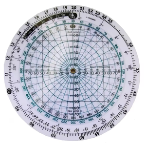 ETOPOO Aviation Round Shape Circular Vector Flight Measuring <strong>Computer</strong> Calculator Training Plastic <strong>Ruler</strong> - Product Image 3