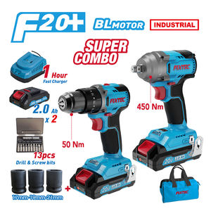 FIXTEC Outil de visserie électrique à couple élevé de haute qualité fabriqué en Chine, perceuse sans fil 20V, clé à chocs 1/2'' avec éclairage de travail LED - Product Image 2