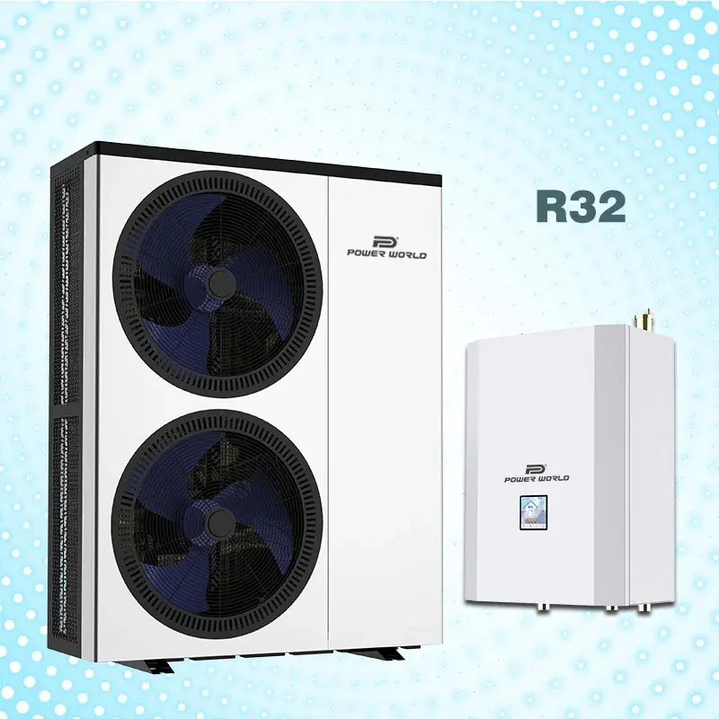 A +++ kit pompa panas pendingin pemanas terpisah r32 suhu rendah sistem pemanas skrip pompa heatpumps terbalik