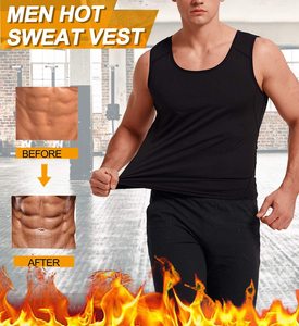 Nhà Máy Tùy Chỉnh Chất Lượng Cao Neoprene Giảm Cân Đốt Cháy Chất Béo Tập Thể Dục Giảm Béo Bụng Tắm Hơi Mồ Hôi Eo Huấn Luyện Viên Vest Cho Nam Giới - Product Image 6