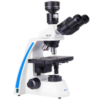 Wholesale Price Trinocular Biological Microscope Lab Microscopio with 5-megapixel Camera 4X, 10X, 40X 100X (spring, Oil)