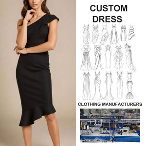 Vestido Midi Personalizado para Mujer, Sin Mangas, Un Hombro Descubierto, con Volantes, Asimétrico, Elegante, Tipo Vendaje, Ajustado, para Fiesta - Product Image 1