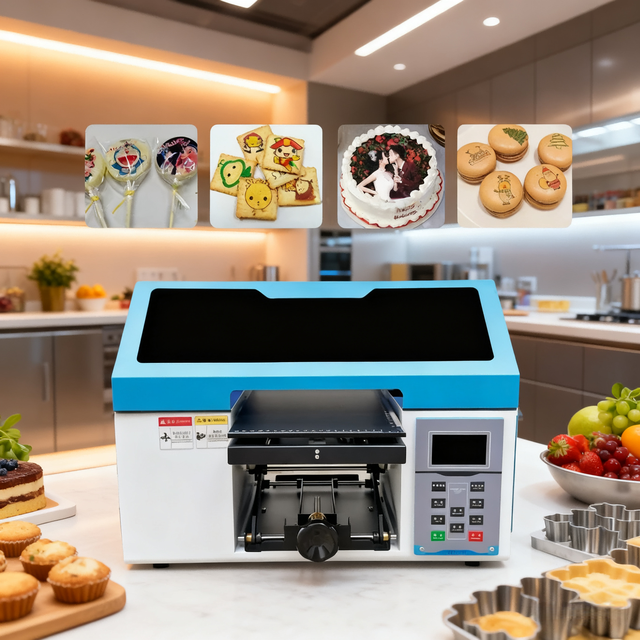 Eizoulyn Best Sale Cake New Arrival Edible Macaron Cookie Machine Food Printer A4 Edible Inks Food Printer Machine