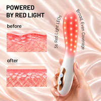 Vibromasseur Baguette OEM ODM en Silicone Souple Étanche à Lumière Rouge pour Soin Intime et Stimulation du Point G – Jouet Sexuel Féminin pour Adultes
