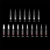 20 aiguilles de tatouage originales mixtes (acier inoxydable) pour machines à cartouche - Tuffking TNC-005
