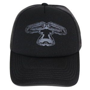 <span class=keywords><strong>Gorra</strong></span> <span class=keywords><strong>Trucker</strong></span> Veracap HN0001 Personalizada de Alta Calidad en Gris Jaspeado, 5 Paneles, Bordado 3D, Malla, Cierre a Presión - Product Image 2