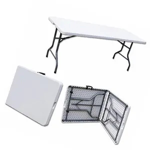 Light Weight 180Cm Rectangle HDPE Plastic Folding Table on Sale