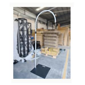 Chất lượng cao có thể điều chỉnh nhôm đèn chùm treo ánh sáng đứng ống và treo lên Backdrop khung đứng cho đám cưới tổ chức sự kiện trang trí - Product Image 5