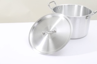 Marmite à soupe en aluminium antiadhésive classique de haute qualité, très vendue, avec couvercle, grande capacité 14-26 cm