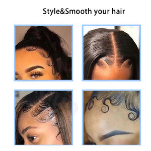 주문 머리 Stying 제품 왁스 젤 여분 강한 파악 검정 승압기 가장자리 통제 납품업자 개인 상표 - Product Image 6