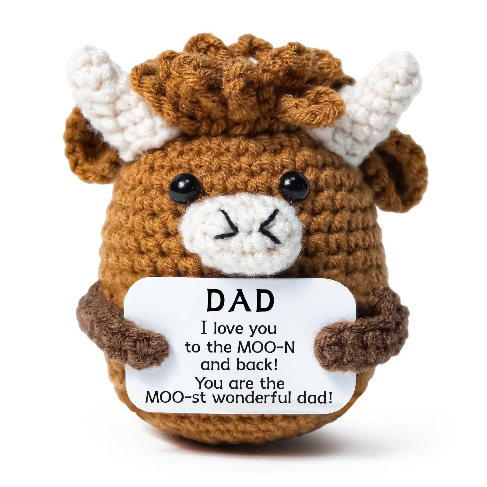 brown Dad curly heights cow doll