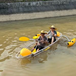 Un lujoso Kayak <span class=keywords><strong>de</strong></span> PC <span class=keywords><strong>de</strong></span> entretenimiento acuático transparente para <span class=keywords><strong>dos</strong></span> personas <span class=keywords><strong>de</strong></span> 3,36 metros con poste <span class=keywords><strong>de</strong></span> equilibrio - Product Image 6
