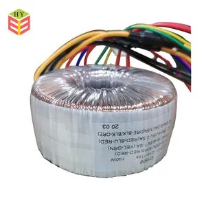 220V ถึง25V 1.5V ลวดทองแดงหม้อแปลงไฟฟ้า Toroidal