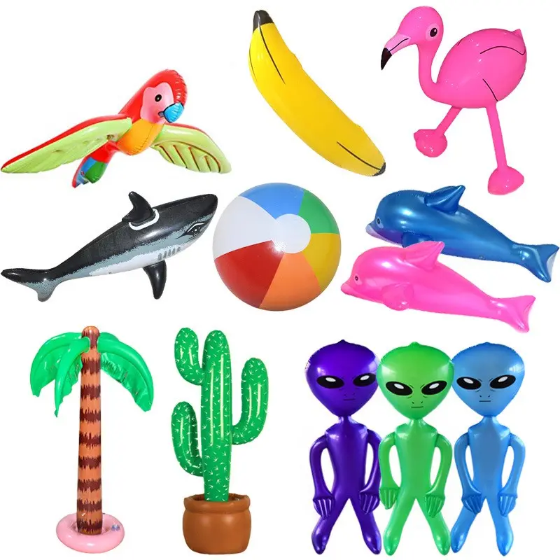 Creative Inflatable Pool Party Toys Beach Ball Flamingo Palm Coconut Tree Inflatable Toy