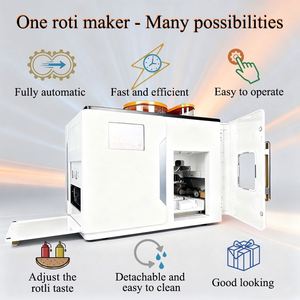 Machine à chapati électrique robotisée commerciale canadienne entièrement automatique pour usage domestique et automobile, grande presse à tortilla robotisée - Product Image 6