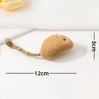 Vente populaire Mini jouets de jeu drôles pour chats souris en peluche attirer des jouets en peluche 4 couleurs Pet chat mâcher souris jouet