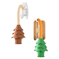 Bloque-porte rotatif en tissu peluche pour la sécurité des bébés et des enfants, motif uni, protection des mains, anti-choc de porte