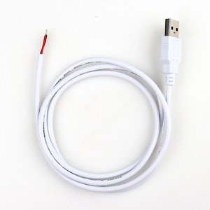 สายชาร์จและถ่ายโอนข้อมูล USB 2.0 แบบปลายเปิด  หุ้มด้วย PVC สีขาว สำหรับงาน DIY อิเล็กทรอนิกส์ - Product Image 5