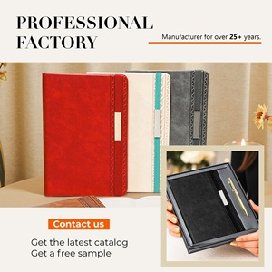 Muestra Gratuita de Agenda A5 de Cuero PU, Regalo Promocional Empresarial, Tapa Dura Personalizada, Banda Elástica, Placa de Identificación Metálica, Líneas para Escribir, Cuaderno - Product Image 2