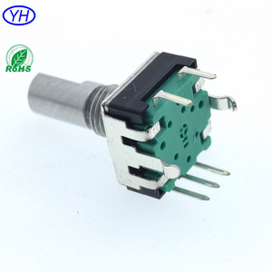 สวิตช์เอนโค้ดเดอร์แบบหมุนเพิ่มค่าได้ รุ่น RE120F bourns PEC12R Ec12s คุณภาพสูง OEM พร้อมด้ามจับโลหะ สวิตช์เอนโค้ดเดอร์แบบหมุนแนวตั้ง - Product Image 1