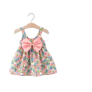 Fornitore cinese New fashion Baby floral princess dress baby girl dresses abito a canotta per bambini