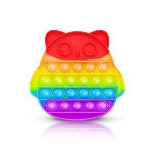 Jincan arc-en-ciel décompresser Table d'échecs Silicone matériel jouet à presser pour enfants pour la pensée arithmétique mentale - Product Image 4