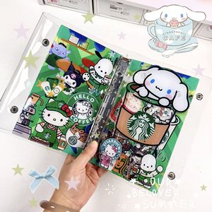 Album photo A6 en acrylique pour économies, porte-cartes à paillettes, album photo DIY fait main, mignon dessin animé, rangement 3 pouces, mini-cartes de célébrités, Hello - Product Image 2