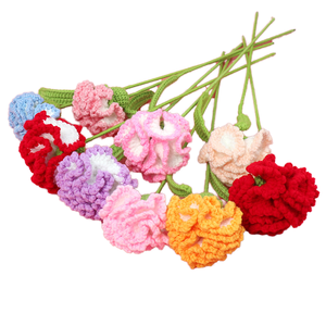 Ramo de Flores de Lana Tejidas a Crochet, Creativas y Ecológicas, Regalo para el Día de la Madre o Bodas - Product Image 1
