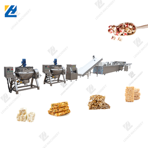 Ligne de production de barres de protéines de sésame, casse-croûte de noix de coco, multi-usages, mélangeur de cuisson de nougat, <span class=keywords><strong>machine</strong></span> de découpe de bonbons en praline - Product Image 2