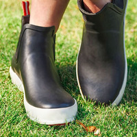 Bottes de pluie Chelsea unisexes élégantes à coupe basse pour couples, en caoutchouc imperméable, légères, recyclables, antidérapantes, pour l'automne, OEM/ODM