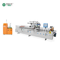Machine automatique de collage de profilés à colle thermofusible PUR pour le laminage de fenêtres et de cadres de portes en PVC, bois, MDF et aluminium