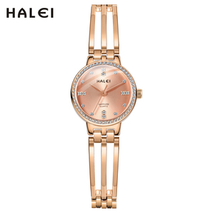 Montre à quartz originale pour femme, nouvelle collection, affichage à aiguilles, lunette en cristal saphir sertie de diamants, mouvement japonais - Product Image 1