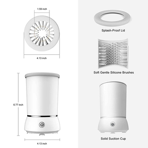 Factory Wholesale Hot Sales Pet Paw Clean Foot Wash Cup Charge Portable Automatic Dog Paw Cleaner Machine With Silicone Brushes - Product Image 4