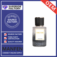 Vente en gros OEM ODM personnalisable, 50 ml, parfum pour homme, bleu, luxe, écologique, aromathérapie orientale, boisé, eau de parfum longue durée