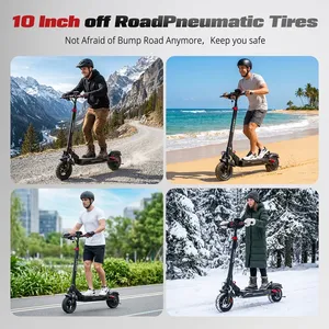 Kickwey สกู๊ตเตอร์ไฟฟ้าพับได้ <span class=keywords><strong>T4</strong></span>มือโปร1000W off-road 48V 20Ah 45กม./ชม. ช่วงล่างคู่60-80กม. - Product Image 5