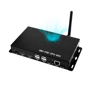 Carte de développement Raspberry Pi CM4 POE avec alimentation UPS dédiée, ports Ethernet Gigabit et 2 interfaces - Product Image 1