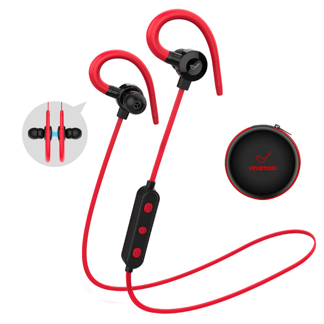 Wireless In-Ear Ear-Hook Design Subwoofer Earphones Magnetic Voice Control Life Waterproof 5-10 Hours Battery Life Sports