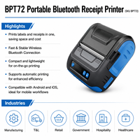 Printer Thermal Mobydata 80mm, Printer POS dengan USB+Bluetooth, Printer Struk Thermal