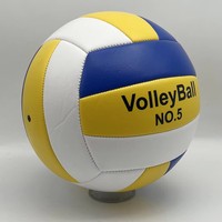 Ballon de volley-ball de plage taille 5 avec logo personnalisé, en cuir PU souple, pour matchs en extérieur sur sable, vente en gros