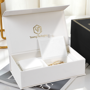 Caja de Joyería de Cartón Ecológica con Tapa Magnética y Logotipo Personalizado del Proveedor, Caja para Anillos, para Almacenamiento y Embalaje de Regalos, Venta al Por Mayor - Product Image 3