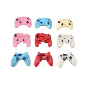 Accessoires de manette de jeu miniatures en résine, couleurs assorties, kit de bijoux DIY, pièces d'art faites à la main, objets de collection - Product Image 1