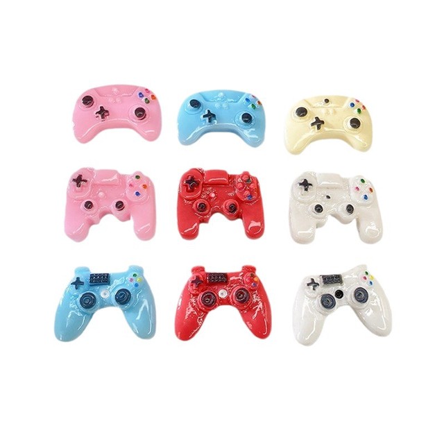 Miniature Resin Game Controller Accessories Mixed Colors DIY Jewelry Set Handmade Art Collectible Parts